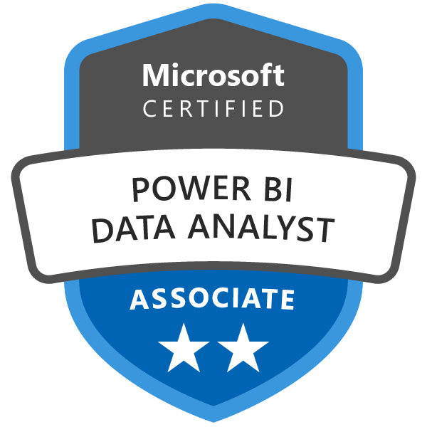 Microsoft Power BI Data Analyst
(PL-300) Badge